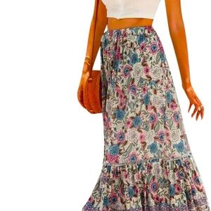 Floral Maxi Skirt - Multicolor